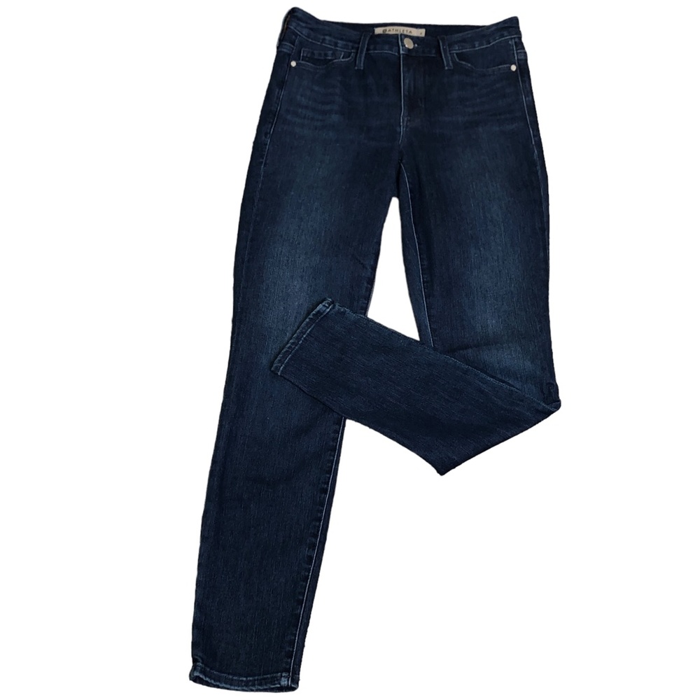 Athleta SCULPTEK Skinn Dark Wash Stretch Blue Jeans Size 2